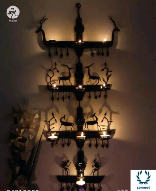 Graceful Candle Holders - Metal, Pack of1